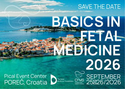 Prednja strana razglednice Basics in Fetal Medicine 2026